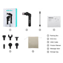 KiCA Evo Fascia Gun Portable Muscle Massage Gun 15kg Impact 3200rpm with 6 Massage Heads 9cm Extension Rod Aluminum Alloy