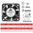 2个 GDSTIME 40MM 散热风扇 DC 5V 12V 24V 40x40x10mm 双滚珠迷你冷却风扇 4010 轴流风扇 40MM 适用于 3D 打印机、DVR、NAS 散热