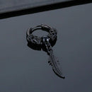 Feather Pendant Earrings Ear Hoops for Men and Women Stainless Steel