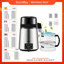 SucceBuy 4L Water Distiller Purifier Filter Dispenser Drinking Bottle Softener Temp Display Overheat Protection Home Appliance