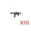 WWII Military Building Blocks Accessories Soldier Figures Weapons Box Rifle Submachine Gun AKM Shield Mini Brick Toy K003 Gift