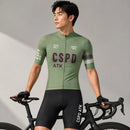 CSPD ATK men's cycling sportswear set summer lightweight cycling jersey sponge cushion cycling bib MTB cycling suit