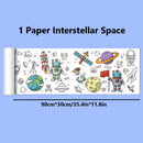 90cm Animal Canvas Children's Drawing Roll DIY Coloring Paper Roll Color Filling Graffiti Paper-cut Painting Educational School