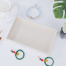 1PC, Flocking Jewelry Box Jewelry Tray, Color: Beige 2030