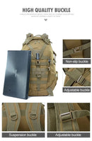 Tactical backpacks and emergency backpacks with modular loading systems, featuring reflective strips, suitable for daily use.