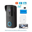5G 2.4G WiFi Video Doorbell 1080P Tuya Smart Outdoor Wireless Intercom Waterproof Wireless Camera with AC/DC Power Supply