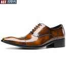 The Milan | Italian Patent Leather Oxford — Hand-Lasted Formal Business Shoe