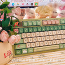 132键春日绿键帽 可爱MOA高度 PBT材质 适用于机械键盘DIY 送女友生日礼物键帽