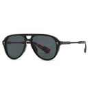 SHAUNA Retro Double Bridges Pilot Men Sunglasses Fashion Brand Designer Shades UV400 Trending Rivets Women Luxury Sun Glasses