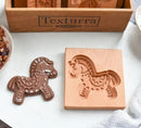 DIY Wooden Shortbread Mold Raspberry Heart Carved Gingerbread Cookie Mold Kitchen Cutter Molds For Valentine's Day Easter Party