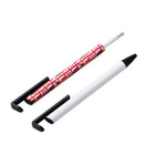 Sublimation Blank White Metal Ballpoint Pens Office Supplies Advertising Promotion Pen With Shrink Wrap Sublimation for DIY Logo