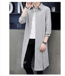 Men's Shirts Styles Trench Coat Mid-Length Sunscreen Cothing Outwear Men's Thin Outwear Clothing