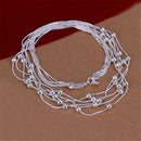 Hot Retro Charm 925 Sterling Silver Necklace for Women Lady Chain Solid Bead Fashion Trends Wedding Party Jewelry Gifts
