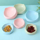 Pet Dog Cat Food Bowl Cat Water Feeding Bowl Durable Plastic Standing Ear Threaded Pet Bowl Feeder Pets Dogs Cats Accessories