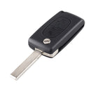 Dandkey Flip Folding 2/3/4 Buttons Car Remote Key Shell Fob Case For Peugeot 207 307 308 407 607 807 For Citroen C2 C3 C4 C5 C6