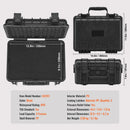 SucceBuy Hard Pistol Cases with Pre-cut PU Foam Lining Waterproof Dustproof Hard Gun Case for 1/2/5/6Pistol Lockable Pistol Case