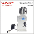 Hunst Rotary Attachment D80 Rotary Device with 3 Jaw Chuck, Can Choose DM5042 Driver for UV CO2 and Fiber Laser Marking Machine