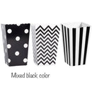 6/12/18 Pcs Mixed Pink Stripe Wave Dot Paper Popcorn Boxes Bag Birthday Pop Corn Candy Sanck Favor Bags Movie Party Tableware