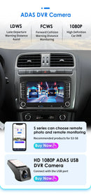 适用于大众POLO GOLF 5 6 Plus PASSAT B6 JETTA TIGUAN TOURAN SHARAN SCIROCCO CADDY 西雅特 Carplay 音频立体声 GPS 的安卓14车载收音机