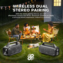 The Acoustic Nomad | 80W Portable Bluetooth Speaker with IPX6 Waterproofing & Stereo Pairing