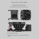ID-COOLING IS-50X ITX Air-cooling CPU Cooler 5 Heat Pipes 4Pin PWM 12015 Fan For Intel LGA 1700 1200 AM4 AM5 Processor Cooler