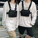 Men's Waterproof Chest Rig Bag Casual Wear resistant Oxford Unisex Vest Bag Large Capacity Male Fanny Pack