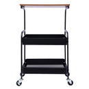 Bymaocar 3 Tier Mobile Laptop Printer Cart Table Rolling Scanner Rack Shelf Computer Desk Wheels Office Supplies Stand Holder