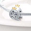 Charms Fit Pandora 925 Original Bracelets Classic Crown 26 Letters Alphabet Charms Beads For Women Fine DIY Wedding Jewelry Gift