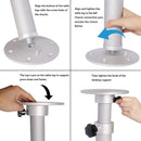 HWHONGRV Adjustable Pedestal Marine Caravan Motorhome Table Pedestal Stand Base 17.7-27 Inch Height Range for RV Marine Boat