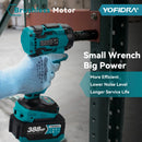 YOFIDRA 1/2" 1000N.M Brushless Electric Impact Wrench Handheld Cordless Car Screwdriver Drill Socket Set For Makita Battery Pin