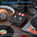 Fosi Audio Phono Preamp for Turntable Phonograph Preamplifier With 5654W Vacuum Tube Amplifier HiFi BOX X4