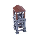 Military MOC Sentry Building Block Soldier Sandbag Fence Cannon Shell Barbed Wire Weapon Rack Training Field Watchtower Toy K018