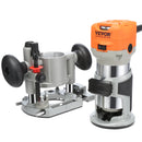 SucceBuy Wood Router 1.25HP 800W Wood Trimmer Combo Tool 30000RPM 6 Variable Speeds for DIY Woodworking Slotting Trimming