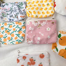 1PCS Travel Mini Sanitary Napkin Storage Bag Coin Money Card Lipstick Storage Bag Wallet Bag Flower Women's Small Cosmetic Bag