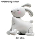 Easter Theme Disposable Tableware Cute Cartoon Rabbit Pattern Paper Plates Cups Napkins Kids Easter Party Decoration Supplies