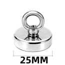 D16~D42mm Super Strong Neodymium Fishing Hook N52 Heavy Duty Rare Earth Neodymium with Countersunk Hole Eyebolt Salvage Magnetic