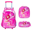Boy Girl's School Backpack Boy Waterproof Resistant Bag With Lunch Bag and Kit2024 Case