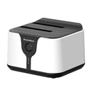 USB 3.0 To SATA Dual Bay HDD Docking Station Support Offline Clone Hard Drive Dock SATA 2.5& 3.5inch Hard Drive Docking Station