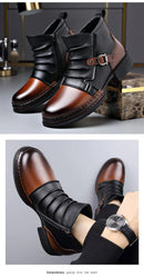 The Iron Archive | Men's Retro Zipper Ankle Boots