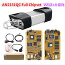 适用于雷诺Can Clip OBDII诊断扫描仪的最佳V212 AN2131QC/AN2135SC全芯片CYPRESS编程器接口Reprog V191