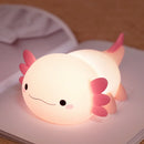 Silicone LED Axolotl  Night Light animallamp Touch Sensor Axolotl Night Lamp Children Kid Bedside Bedroom Decor Birthday Gifts