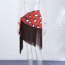 The Riviera | Polka-Dot Scarf-Sling Beach Maxi Dress