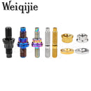 微旗界钛合金螺栓 M8X45/55/65MM M10X45/54MM 汽车排气歧管螺柱螺母垫圈套件