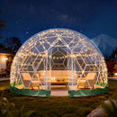The Geodesic Haven | 12x7.2 Ft Outdoor TPU Greenhouse Dome for 4-8 People