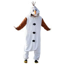 New Disney Cosplay Costume Frozen Olaf Snowman Pajamas Adult Children Jumpsuit Party Dress Fleece Cartoon Sleepwear Gifts Toys