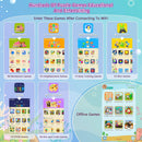 VATOS Kids Smart Phone Toy for Girls Boys Large 4" Touchscreen Cell Phone with Dual Cam Music Puzzle Game Learning Toy