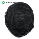Durable Fine Mono Male Hair Prosthesis 6" Indian Human Hair Toupee 130% Hair Denstiy Natural Wig for Men