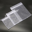50pcs 7x9 9x12 10x15 11x16 13x18 15x20 17x23cm White Organza Bags Wedding Birthday Party Candy Box Chocolate Packing Gift Bags