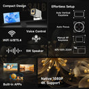 Magcubic 4K Video Projector HY310 1080P Projector Auto Focus 330ANSI 5W Speaker Air Mouse Voice Assistant for Camping Concert
