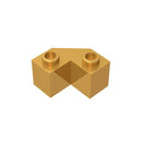 Gobricks 10PCS Building Blocks 2x2 Brick 45 degrees compatible with 87620 Ｃhildren's  toys Assembles Small Particle Parts Brick